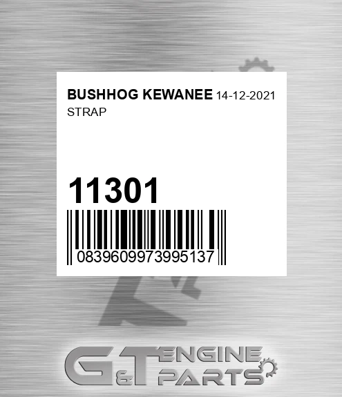 11301 Strap for BUSHHOG KEWANEE