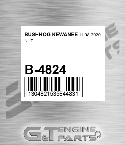 B-4824 Nut for BUSHHOG KEWANEE
