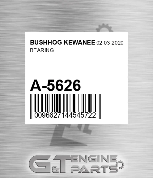 A-5626 Bearing for BUSHHOG KEWANEE