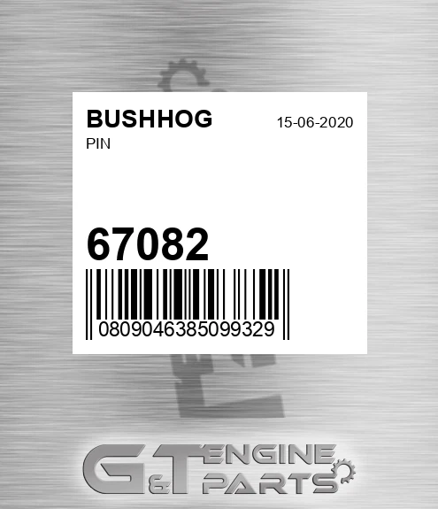 67082 BUSHHOG Pin