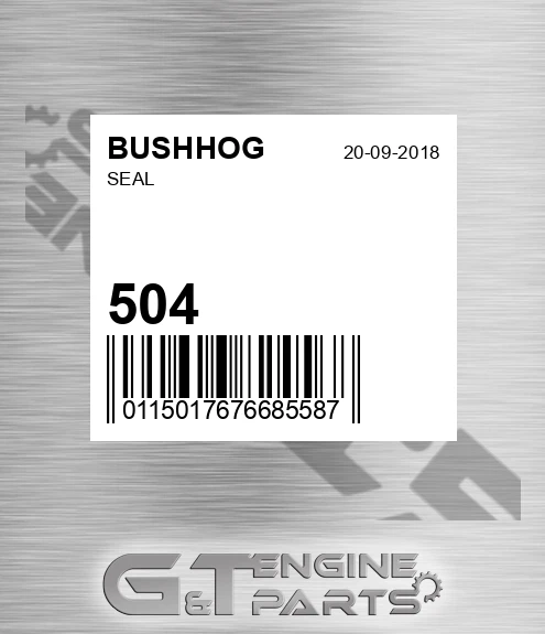 504 BUSHHOG Seal