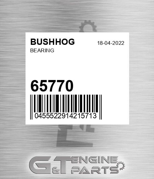 65770 BUSHHOG Bearing