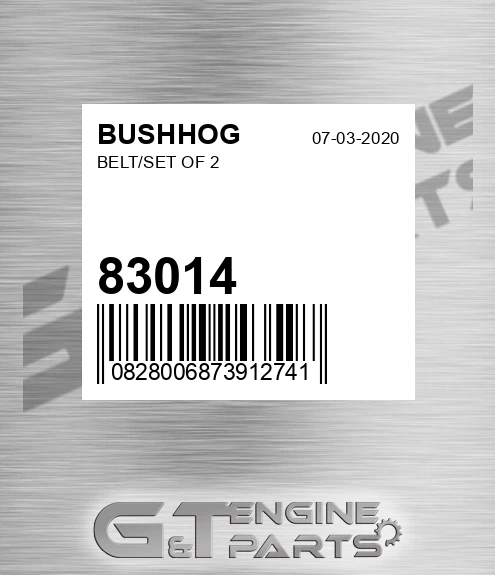 83014 Belt/set Of 2