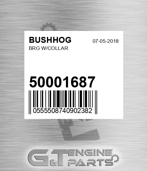 50001687 BUSHHOG Brg W/collar