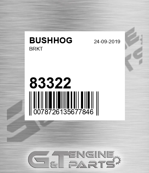 83322 BUSHHOG Brkt