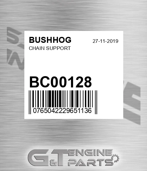 BC00128 BUSHHOG Chain Support