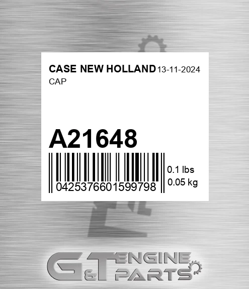 A21648 Cap for CASE NEW HOLLAND