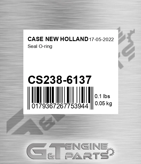 CS238-6137 Seal O-ring for CASE NEW HOLLAND