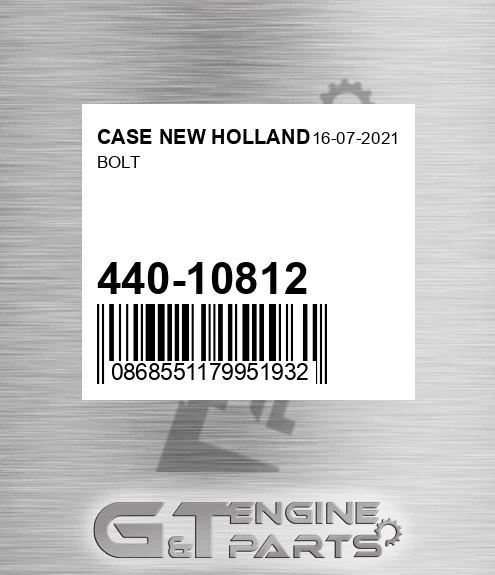 440-10812 Bolt