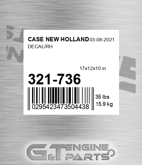 321-736 Decal/rh
