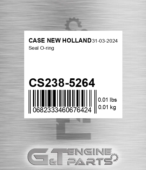 CS238-5264 CASE NEW HOLLAND Seal O-ring