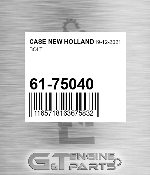61-75040 Bolt