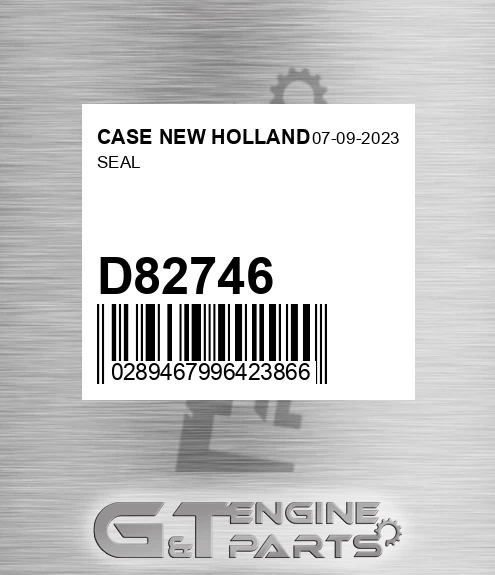 D82746 Seal for CASE NEW HOLLAND