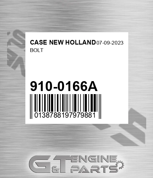 910-0166A Bolt