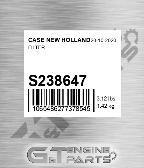 S238647 CASE NEW HOLLAND Filter