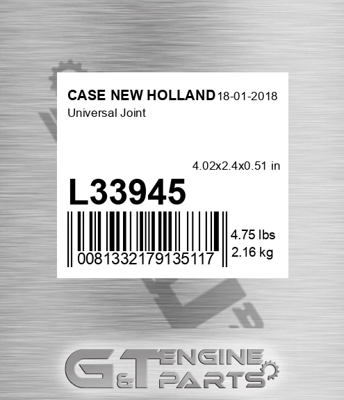 L33945 CASE NEW HOLLAND Universal Joint