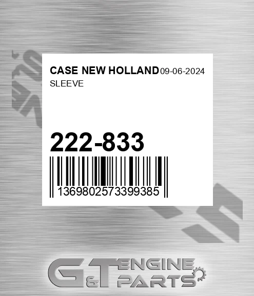 222-833 Sleeve for CASE NEW HOLLAND