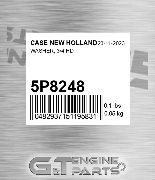 5P8248 Washer, 3/4 Hd