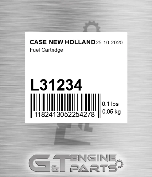 L31234 CASE NEW HOLLAND Fuel Cartridge