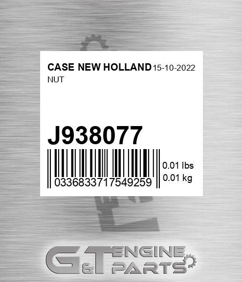 J938077 Nut