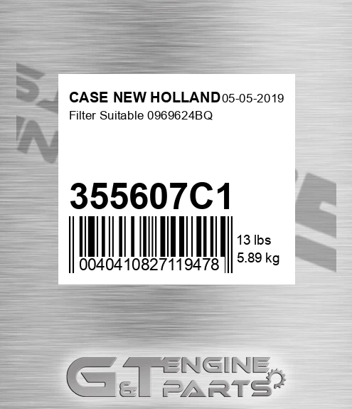 355607C1 Filter Suitable 0969624bq