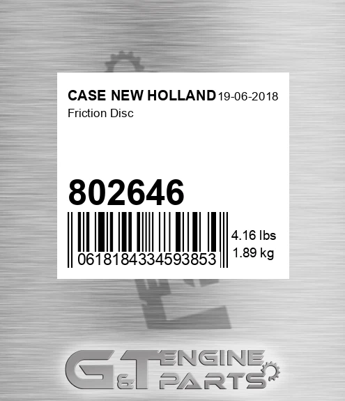 802646 Friction Disc