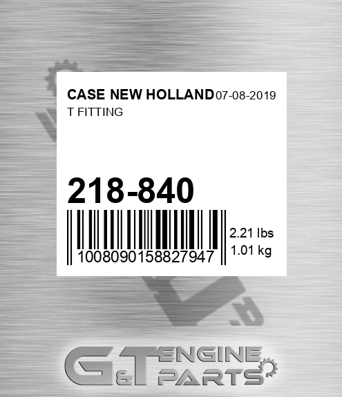 218-840 T Fitting