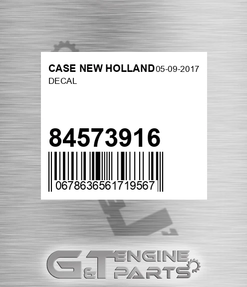 84573916 Decal for CASE NEW HOLLAND