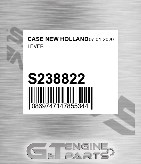 S238822 Lever for CASE NEW HOLLAND