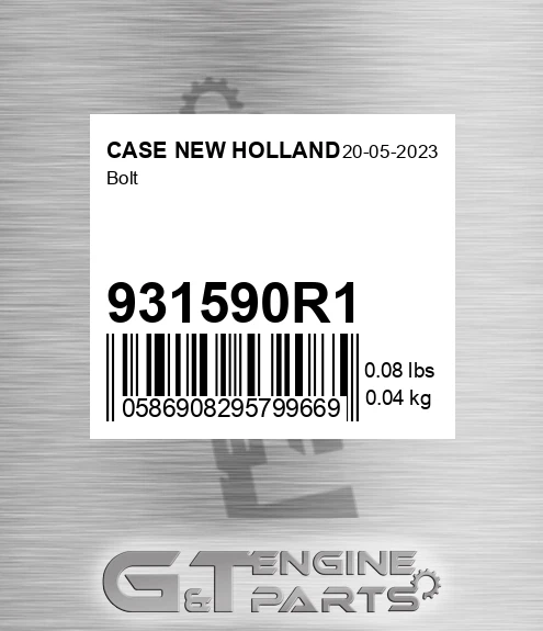 931590R1 Bolt