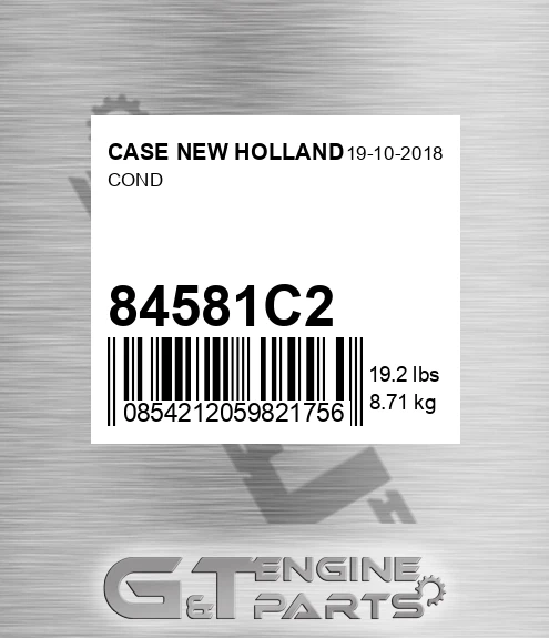 84581C2 CASE NEW HOLLAND Cond
