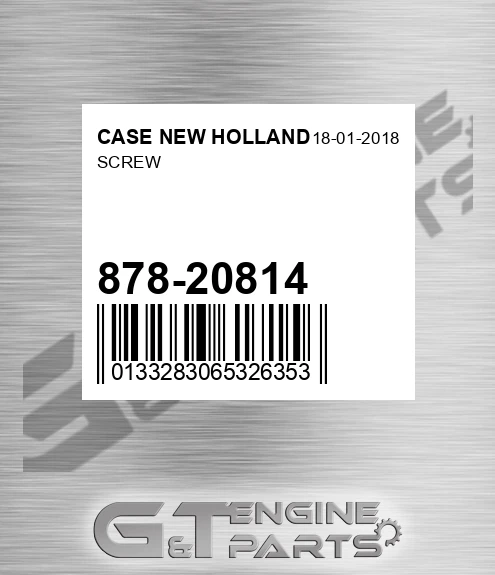 878-20814 Screw for CASE NEW HOLLAND