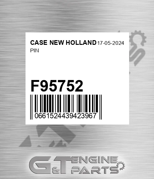 F95752 CASE NEW HOLLAND Pin