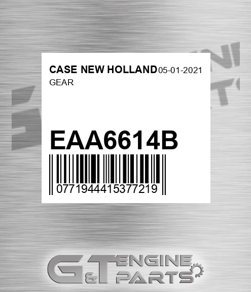 EAA6614B Gear for CASE NEW HOLLAND