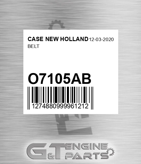 O7105AB CASE NEW HOLLAND Belt