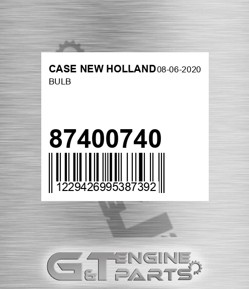 87400740 Bulb for CASE NEW HOLLAND