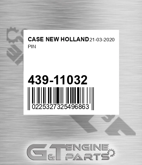 439-11032 Pin for CASE NEW HOLLAND