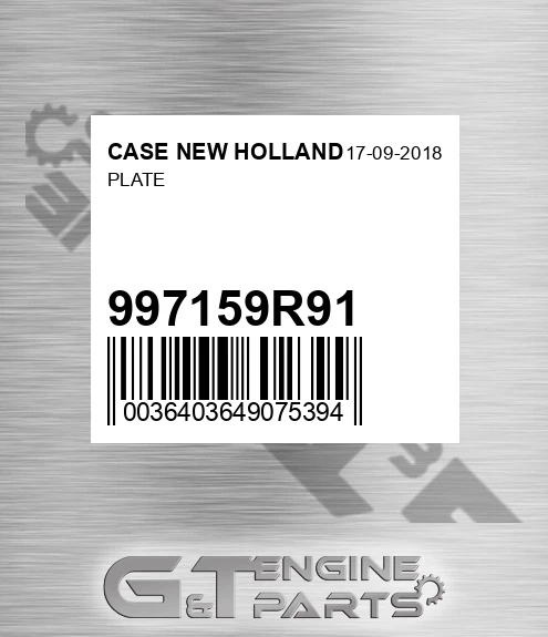 997159R91 Plate