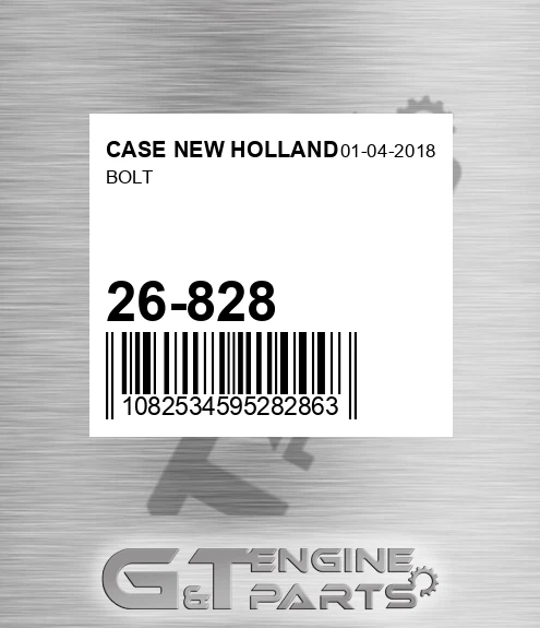 26-828 Bolt for CASE NEW HOLLAND