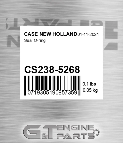 CS238-5268 Seal O-ring for CASE NEW HOLLAND
