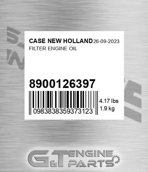 8900126397 Filter Engine Oil