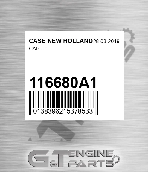 116680A1 Cable for CASE NEW HOLLAND