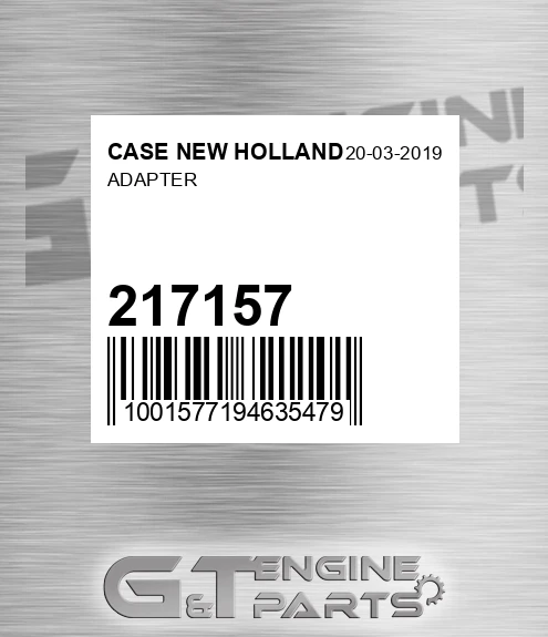 217-157 Adapter for CASE NEW HOLLAND