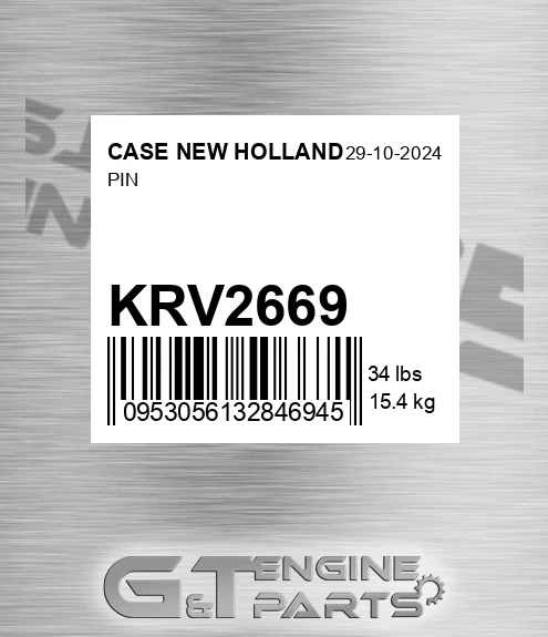 KRV2669 CASE NEW HOLLAND Pin