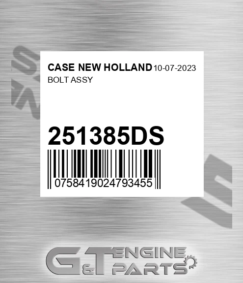251385DS Bolt Assy