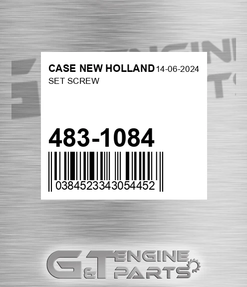 483-1084 Set Screw for CASE NEW HOLLAND