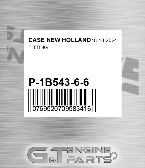 P-1B543-6-6 Fitting for CASE NEW HOLLAND