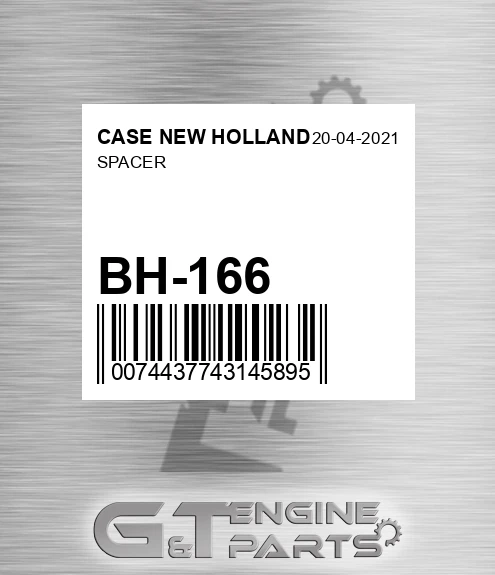 BH-166 Spacer for CASE NEW HOLLAND