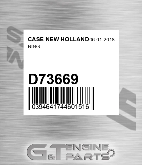 D73669 Ring for CASE NEW HOLLAND