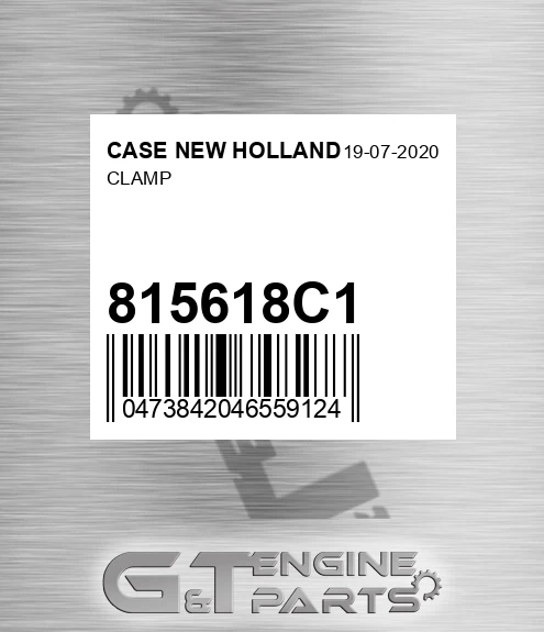 815618C1 Clamp for CASE NEW HOLLAND